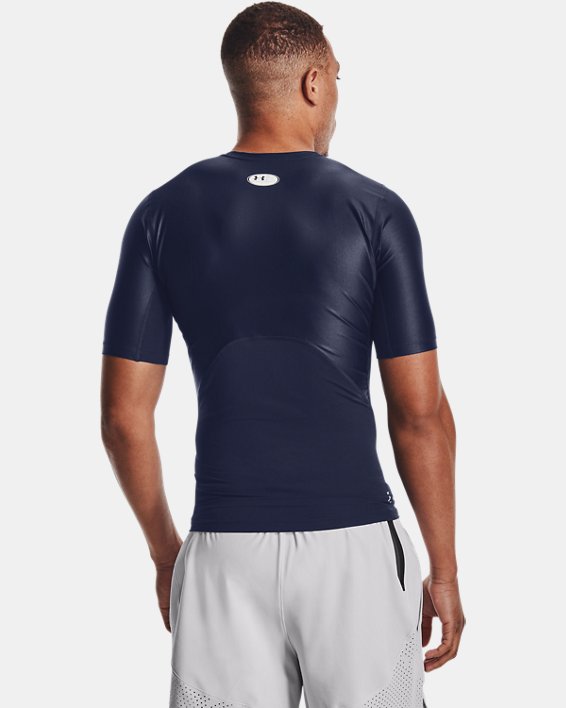 Men's UA Iso-Chill Compression Short Sleeve in Blue image number 1
